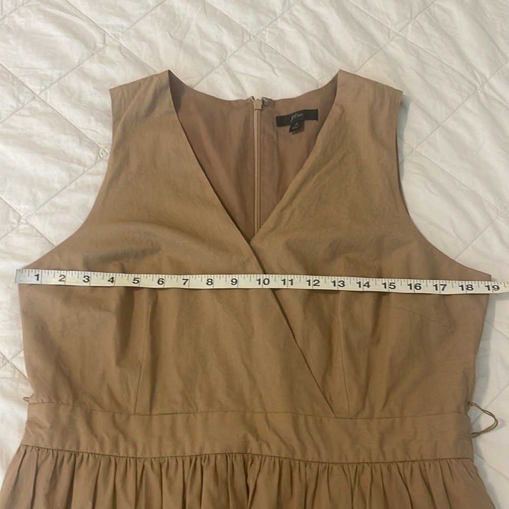J.crew khaki midi belted dress size 12 - Picture 8 of 8